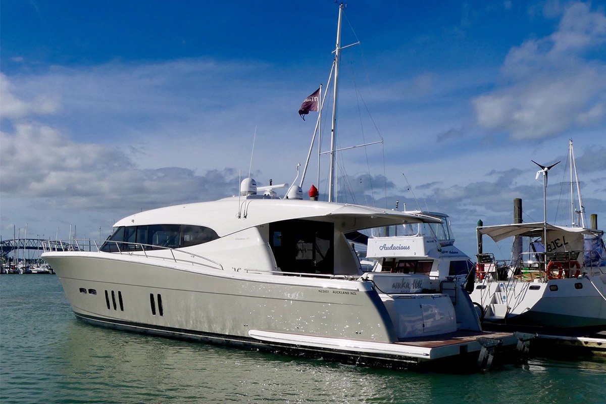 Maritimo S70 luxury motor yacht in Auckland New Zealand